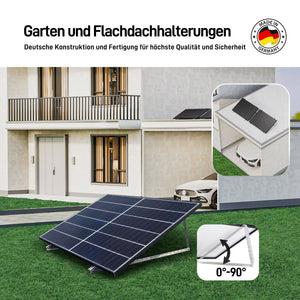 Ergofino DY1760 Balkonkraftwerk 1760W mit 4x440W Bifazialer Glas Solarmodule, Deye Wechselrichter 2000W, Kabel