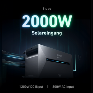 Ergofino Komplettset Balkonkraftwerk mit 2x440W Bifazialer Glas-Glas Solarmodule, Anker Solix Solarbank 2 E1600 AC, Kostenloser Smartmeter