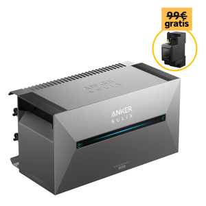 Ergofino Speicher Anker Solix Solarbank 2 E1600 AC, Kostenloser Smartmeter, inklusive Erweiterungsakku