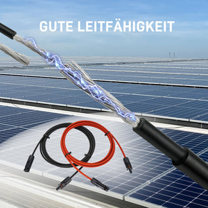 Solarkabel Verlängerung mit MC4 Stecker