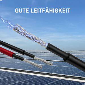Solarkabel H1Z2Z2-K Verlängerungskabel für Solarmodule